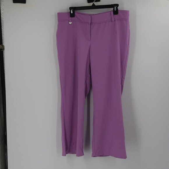 New York & Company Purple Capris Smart Casual - Picture 3 of 5